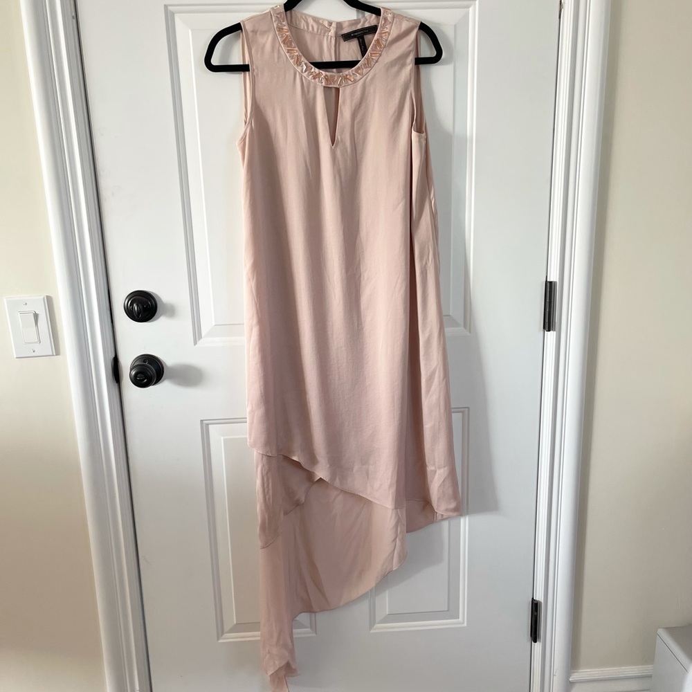 BCBG MaxAzria dusty pink asymmetrical dress